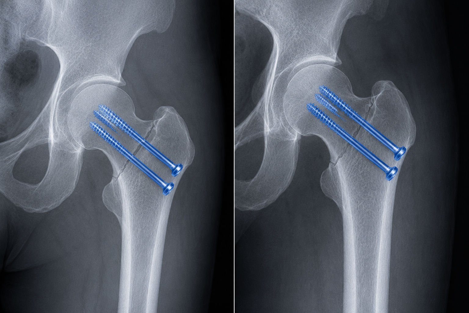 Остеосинтез шийки стегна — канюльовані гвинти і DHS у літичній фіксації